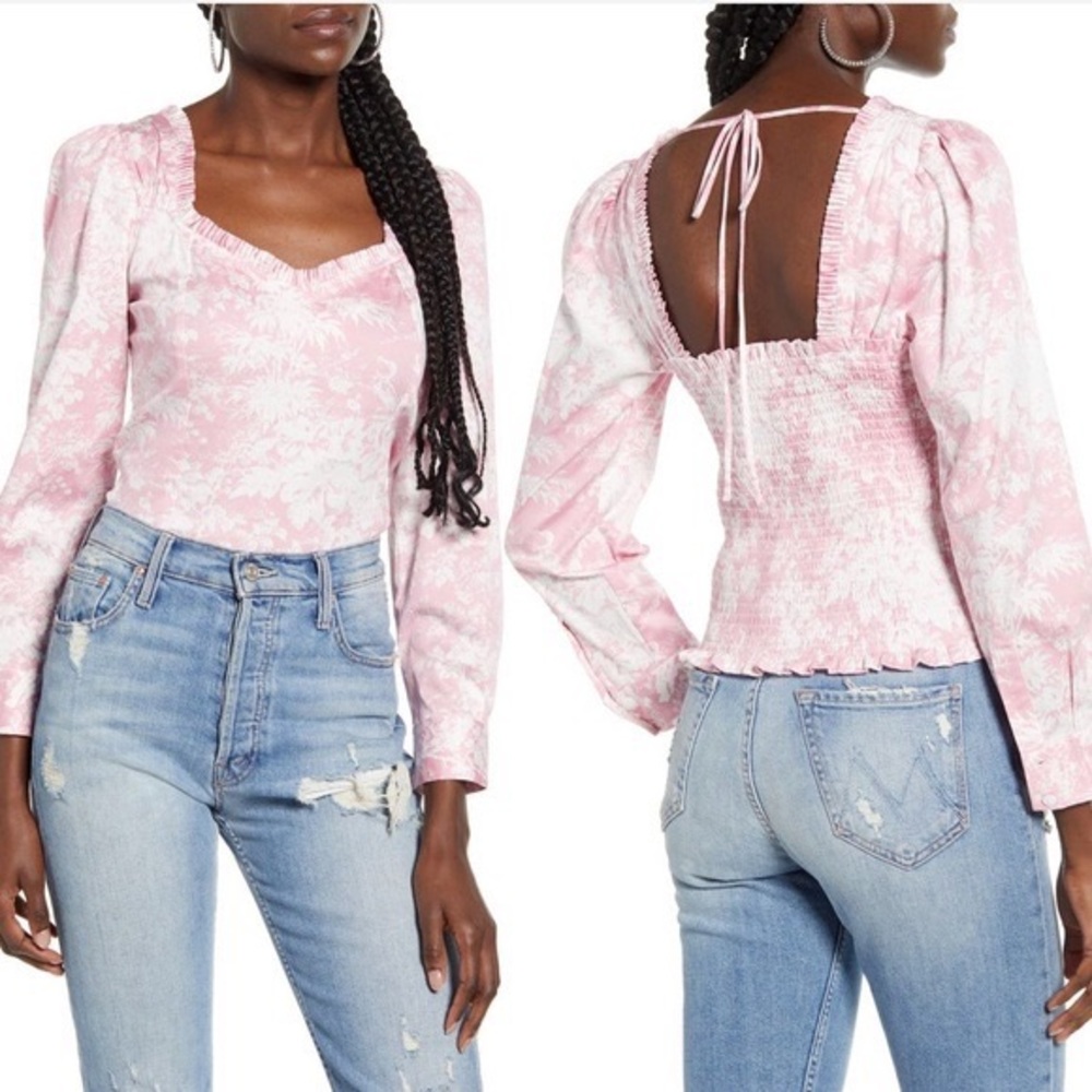 Watt Pink Floral Top